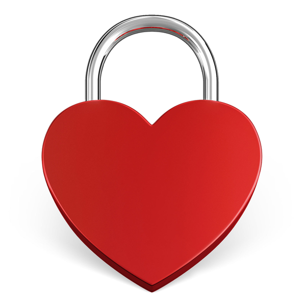 Liebesschloss Herzf�rmig